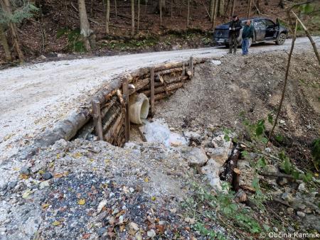 Sanacijska obnova gozdnih cest po poplavah (11)